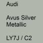 Preview: Audi, Avus Silver Metallic, LY7J / C2.